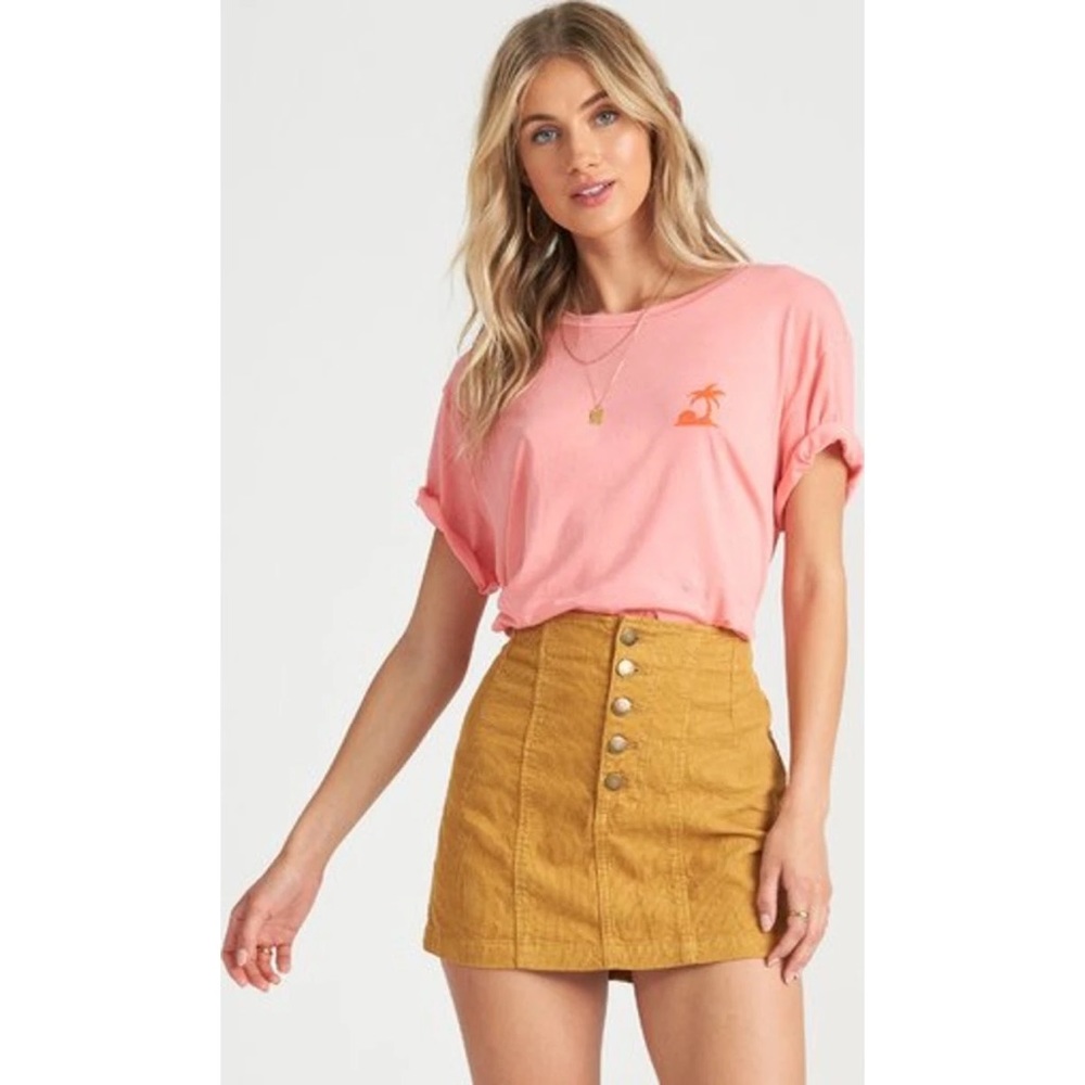 Billabong “seams like cord” mini skirt NEW